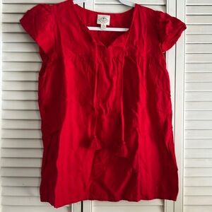 Red Size S shirt Smoke Free Home No Rips No Stains